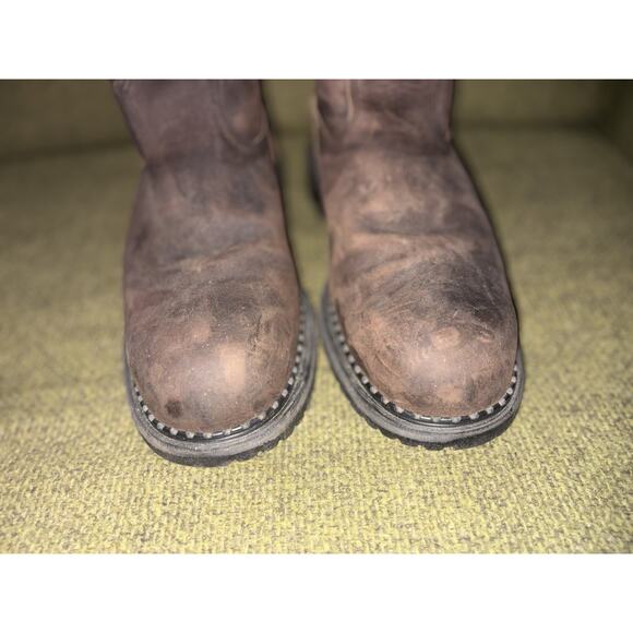 Redwing Pecos 1170 Pull On Waterproof Brown Leather Boots Mens 12D USA- EH main image 8